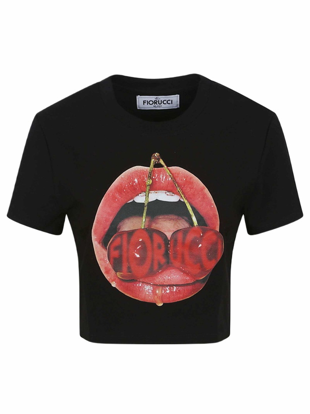 Photo: Fiorucci Cropped T-shirt Black