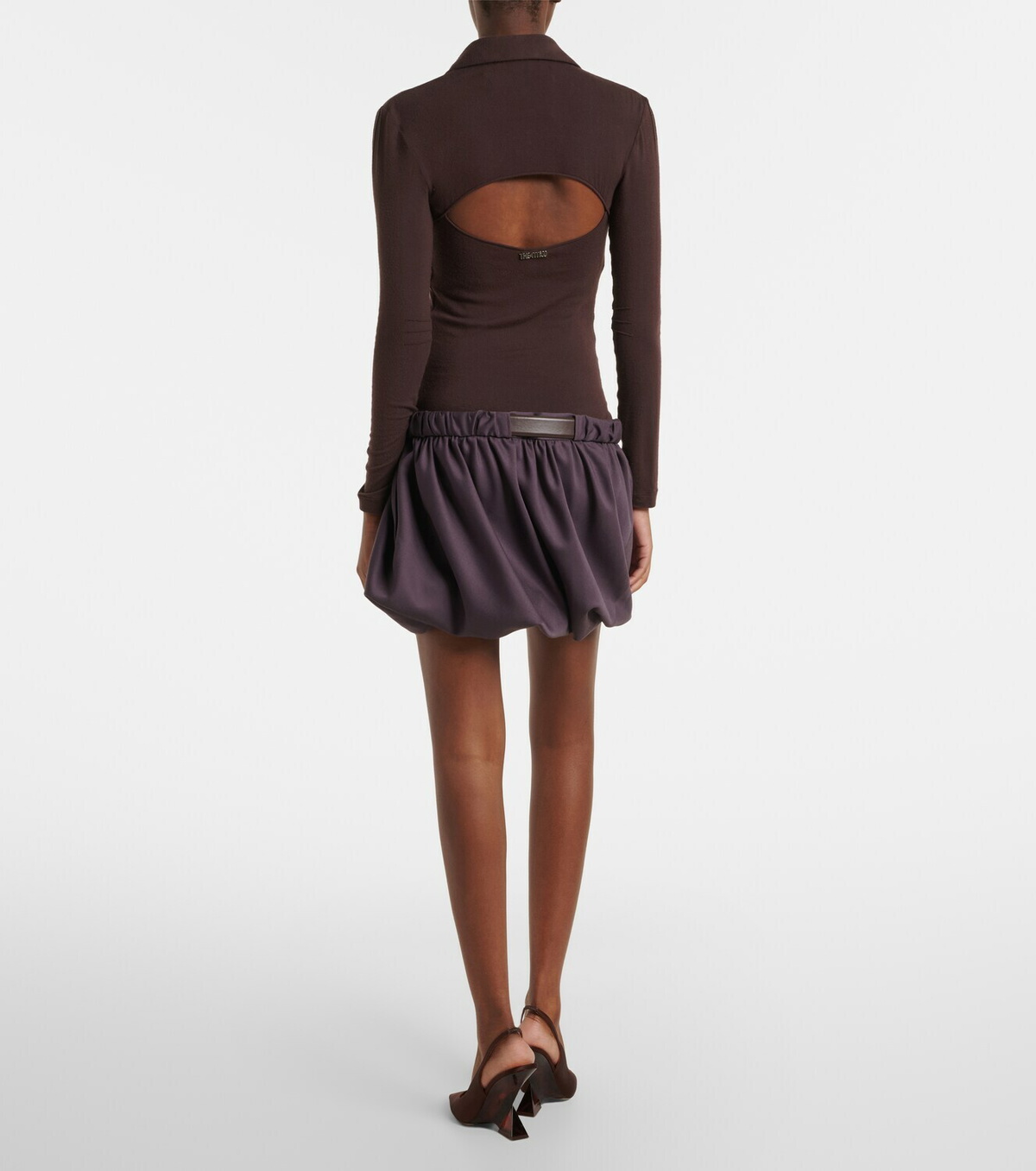 The Attico Belted polo dress
