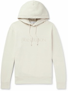 JW Anderson - Logo-Embroidered Cotton-Jersey Hoodie - Neutrals