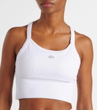 Alo Yoga Ribbed-knit bra top