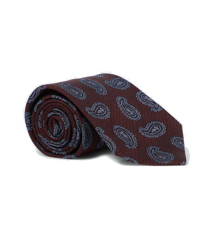 Photo: Etro Paisley jacquard silk tie
