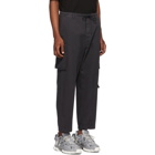 Juun.J Navy Tapered Cargo Pants