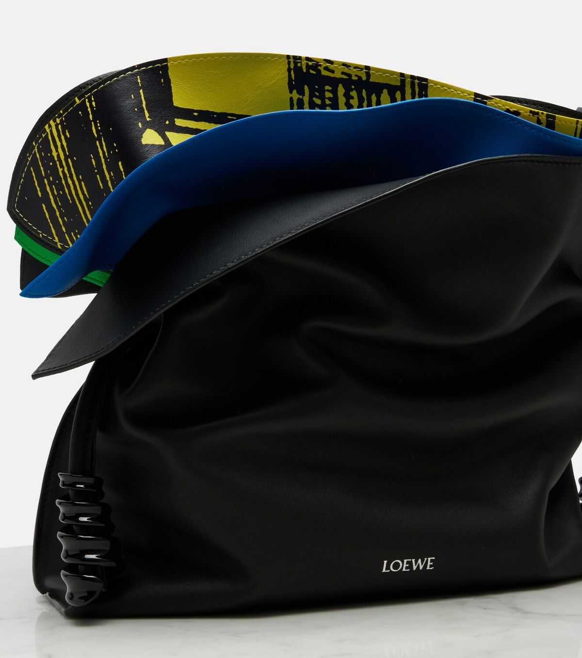 Loewe Flamenco leather clutch