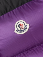 Moncler - Ophrys Logo-Appliquéd Colour-Block Quilted Shell and Ripstop Down Gilet - Purple