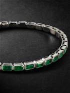 SHAY - White Gold Emerald Bracelet