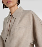 Ganni Tie-neck blouson