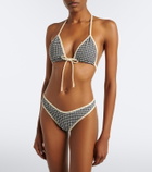 Montce Emma gingham seersucker bikini top