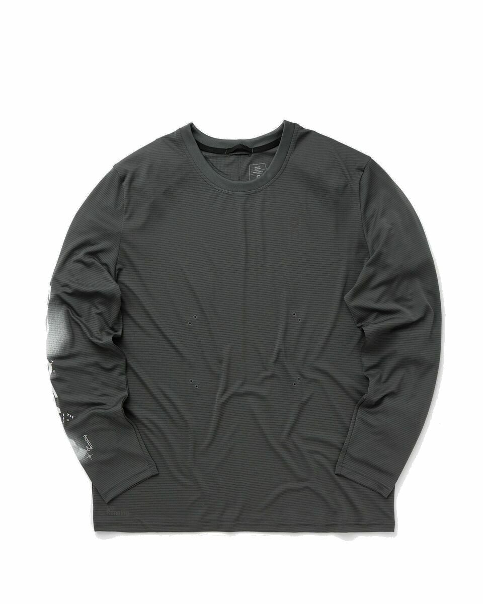 Photo: On Pace Long T Grey - Mens - Longsleeves