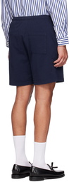 Sporty & Rich Navy 'NY Racquet Club' Shorts