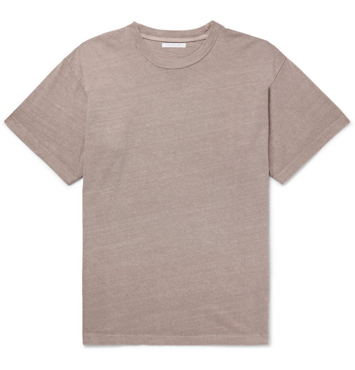 Photo: John Elliott - University Oversized Slub Cotton-Jersey T-Shirt - Brown