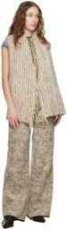 Luna Del Pinal Grey Blanket Trousers