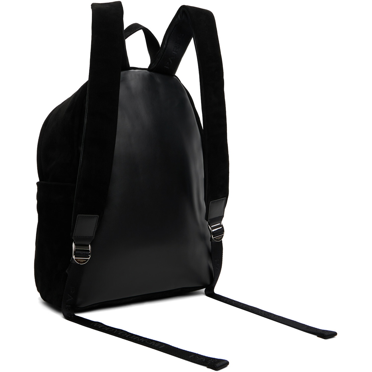 WOOYOUNGMI Black Suede Backpack