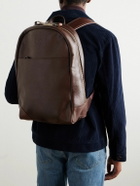 Bennett Winch - Logo-Debossed Full-Grain Leather Backpack