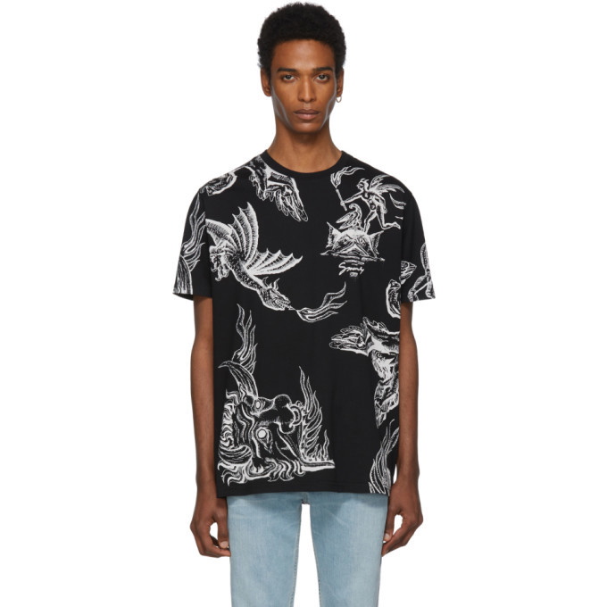 Photo: Givenchy Black Icarus Regular Fit T-Shirt