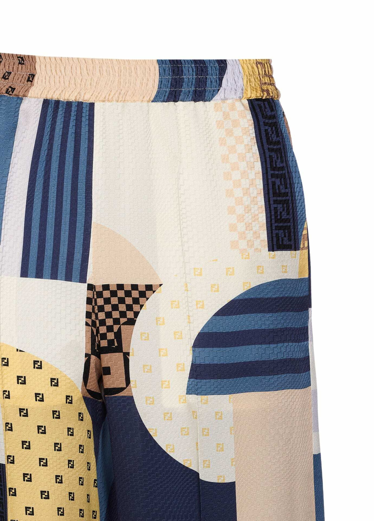 Fendi Logo Patch Pintuck Detail Pants main image 1