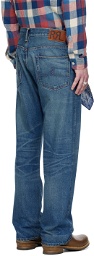 RRL Indigo Five-Pocket Jeans