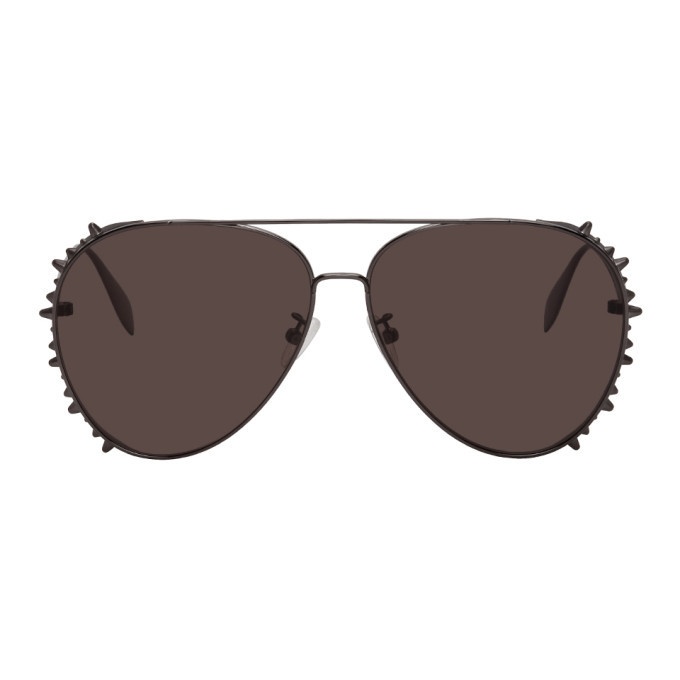 Photo: Alexander McQueen Gunmetal Studded Sunglasses