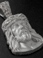 Greg Yuna - Jesus Mini White Gold Diamond Pendant