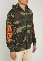 Warren Lotas Reaper Camouflage Hooded Cotton Sweatshirt Multicoloured 1