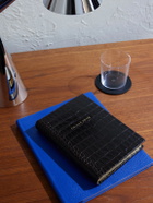 Smythson - Cellar Book Croc-Effect Leather Notebook