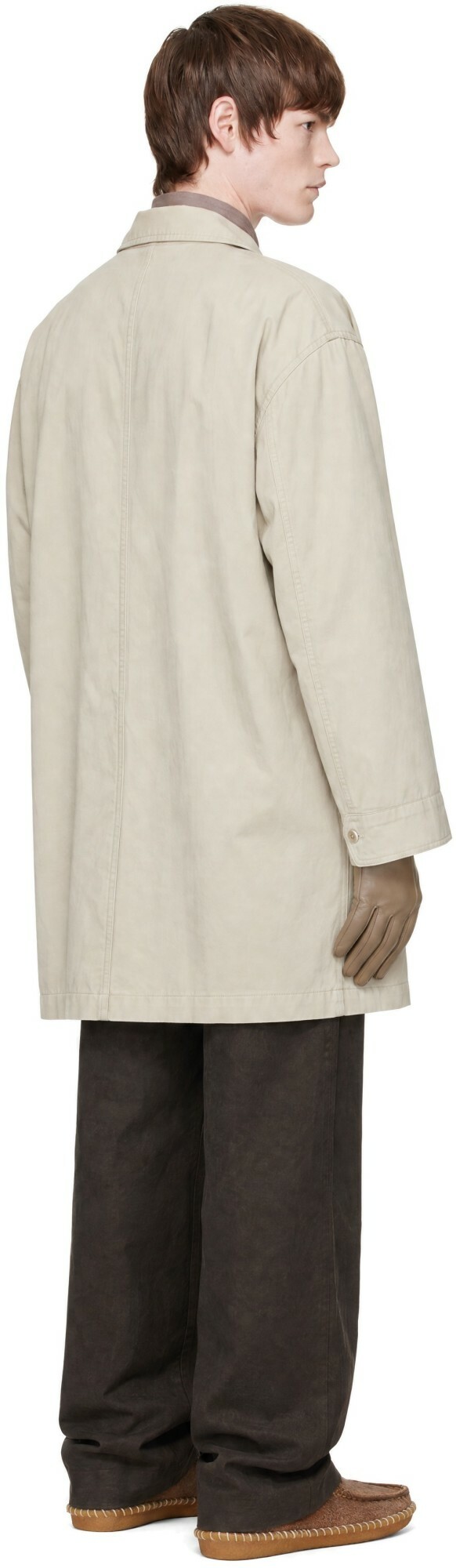 LEMAIRE Beige Military Parka Coat