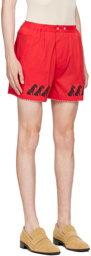 Bode Red Monday Boxer Shorts