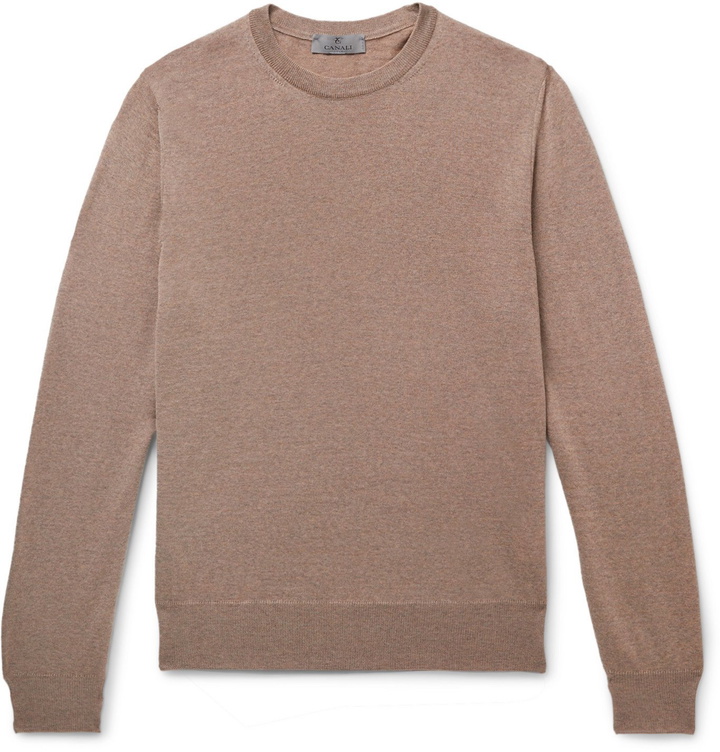 Photo: Canali - Merino Wool Sweater - Neutrals