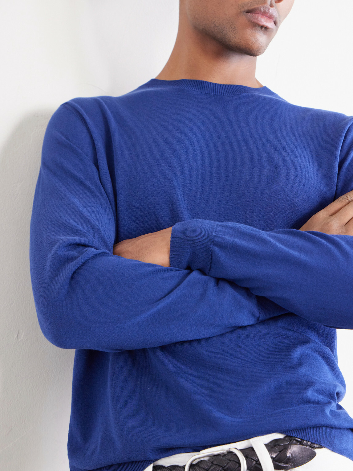 PIACENZA 1733 - Cotton Sweater - Blue