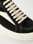 Rick Owens - Vintage Full-Grain Leather-Trimmed Suede and Rubber Sneakers - Black