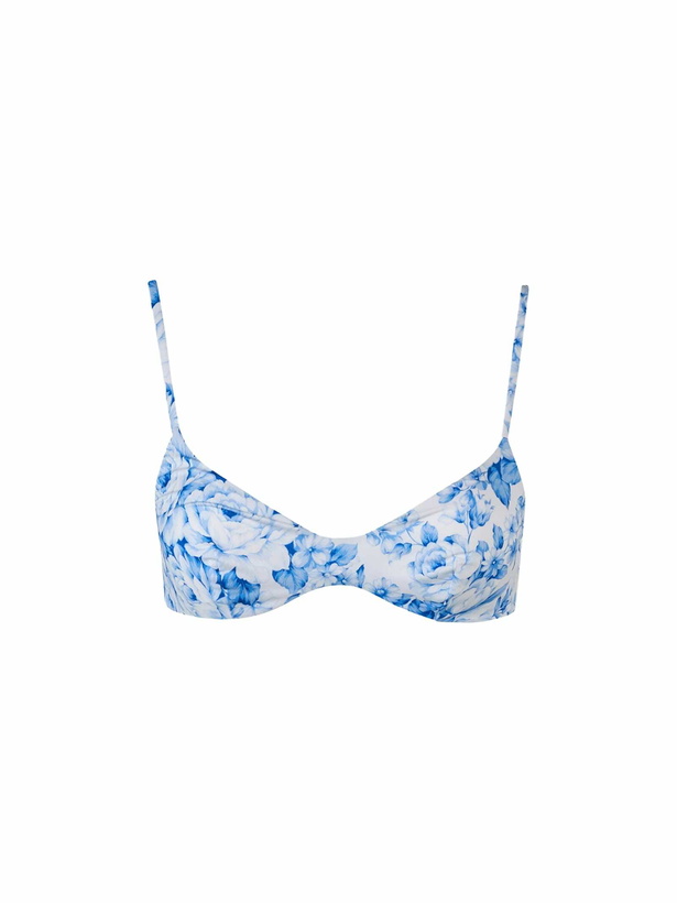 Photo: MC2 Saint Barth Woman Flower Scoop Bralette Beach Top May