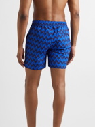 Frescobol Carioca - Copacabana Slim-Fit Short-Length Printed Swim Shorts - Blue