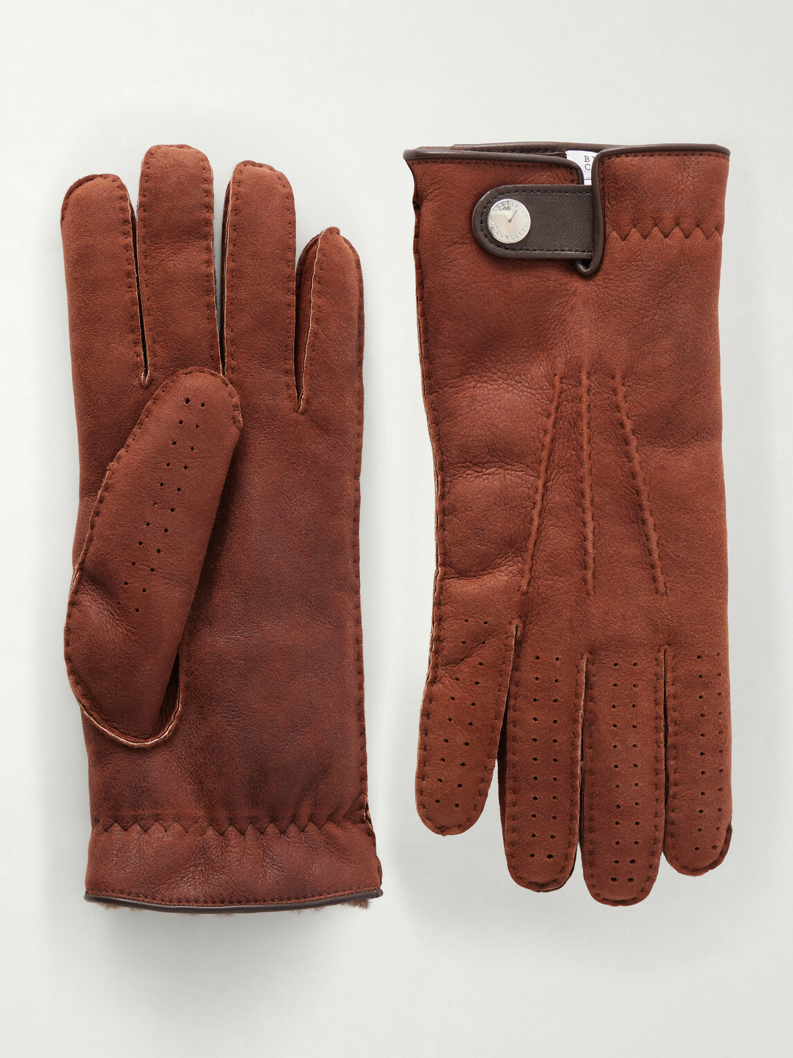 Brunello Cucinelli - Suede Gloves - Brown