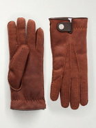 Brunello Cucinelli - Suede Gloves - Brown