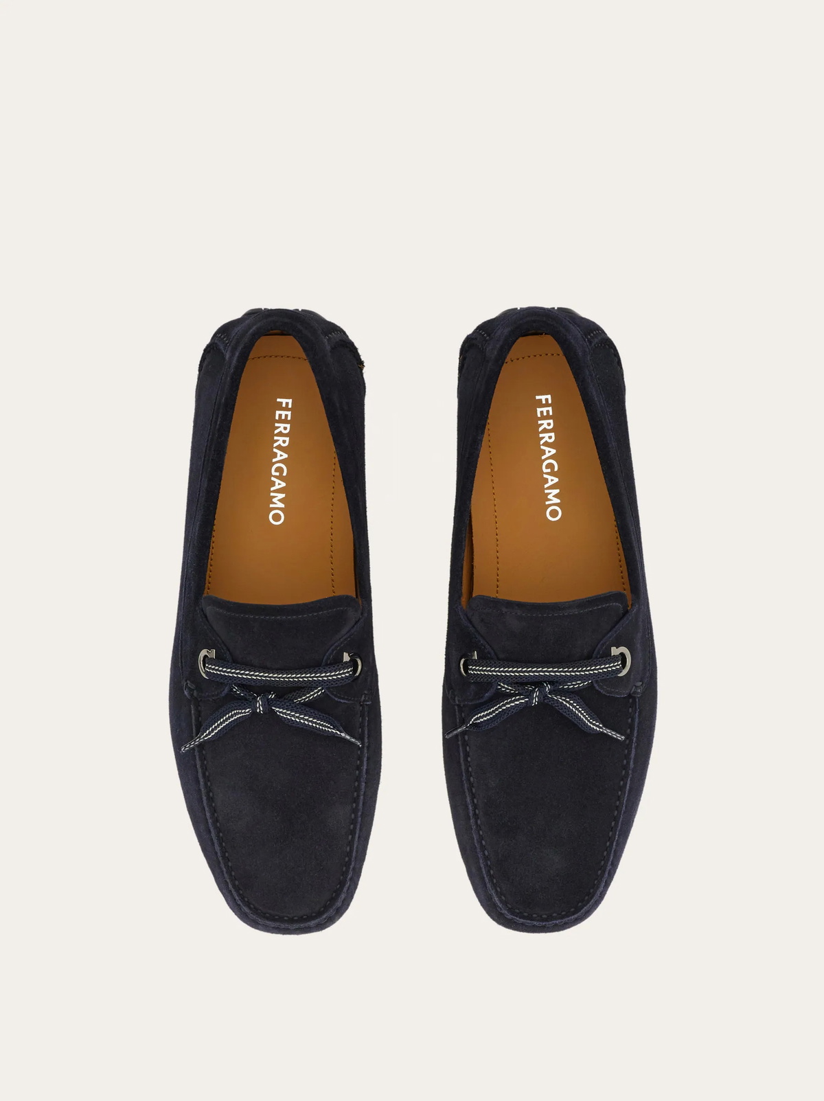 Ferragamo Mens Laced driver in Blue