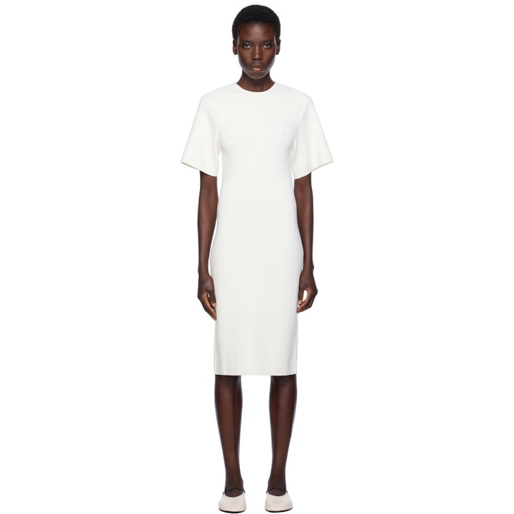 Photo: TOTEME White Tee Knit Midi Dress