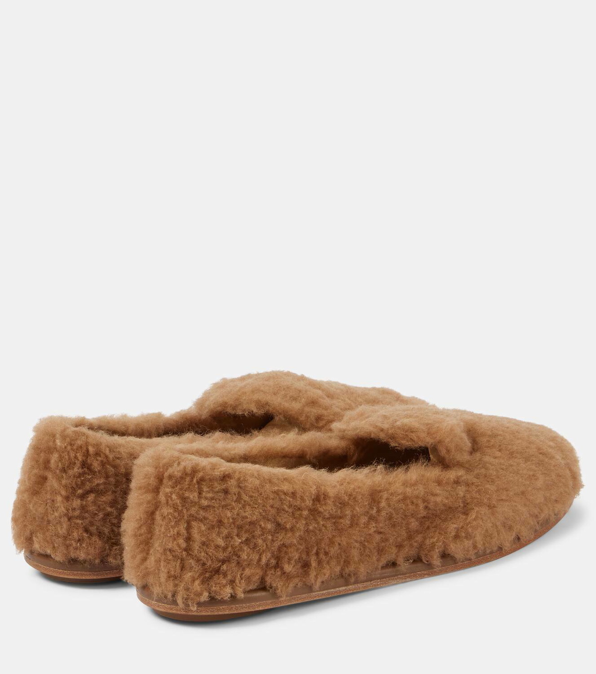 Max Mara Feliac teddy slip-on shoes