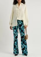 Diane Von Furstenberg Brooklyn Floral-print Jersey Trousers Multicoloured