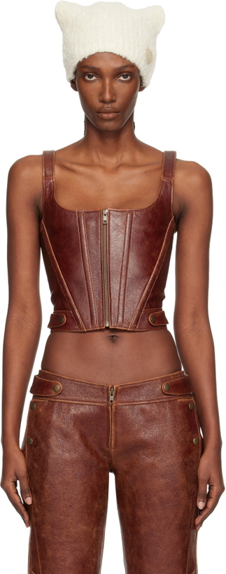 Photo: KNWLS Brown Claw Leather Corset