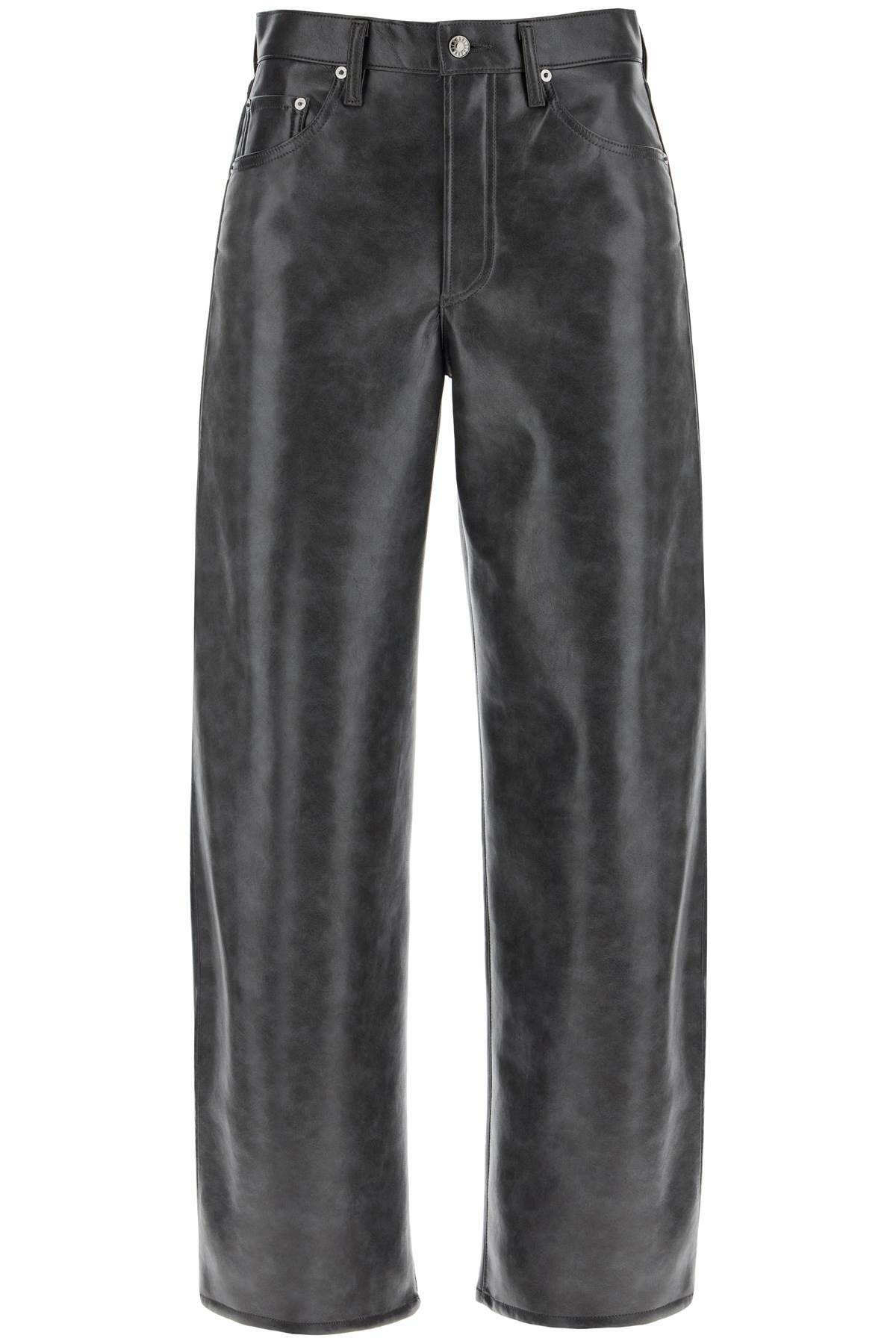 AGOLDE recycled leather pants Grey