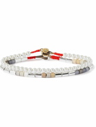 Roxanne Assoulin - Set of Two Silver-Tone, Gold-Tone and Faux-Pearl Beaded Bracelets