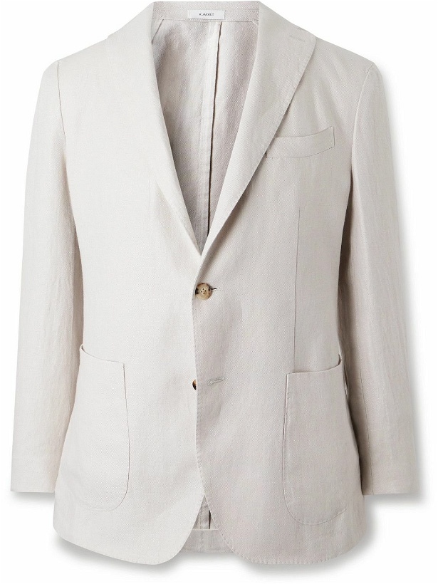 Photo: Boglioli - K-Jacket Unstructured Linen-Twill Suit Jacket - Gray