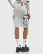 032c MY OWN MIND FRAYED DENIM SKIRT Grey Women