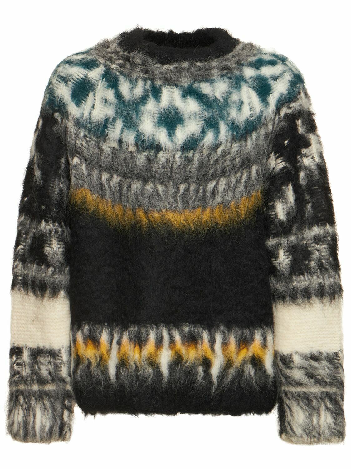 SACAI Layered Wool Cable Knit Tabard Turtleneck Sweatshirt Sweater - Size 1 outlet Smal