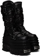 VETEMENTS Black New Rock Edition Tower Boots