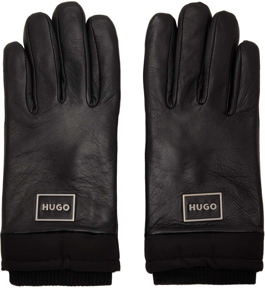 Photo: Hugo Black Leather Gloves
