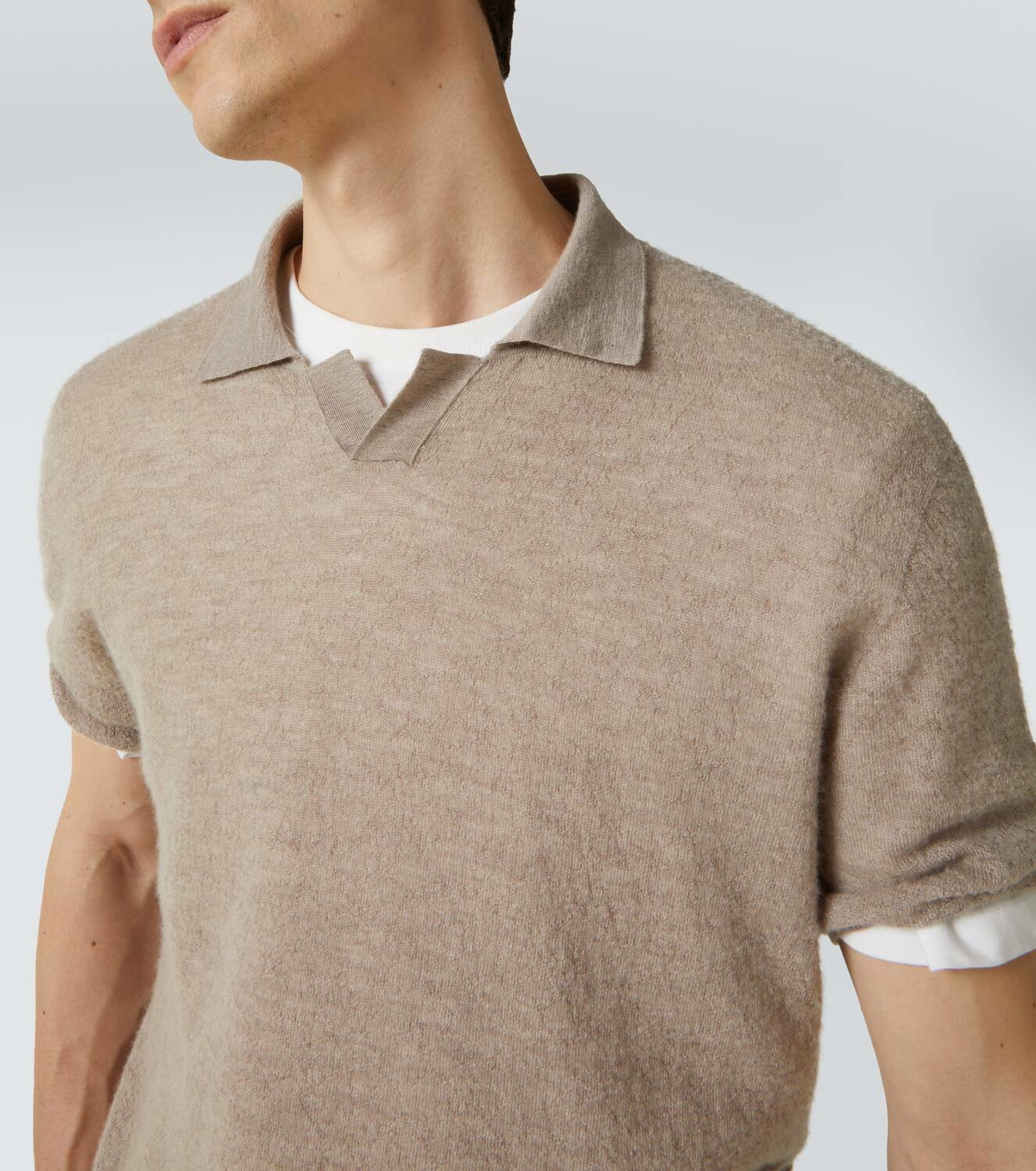 The Row Isao cashmere polo shirt