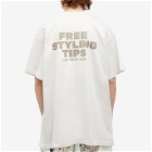 Balenciaga Men's Free Styling Tips T-Shirt in Off White/White