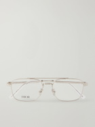 Dior Eyewear - DiorBotanica0 N1U Aviator-Style Silver-Tone Glasses