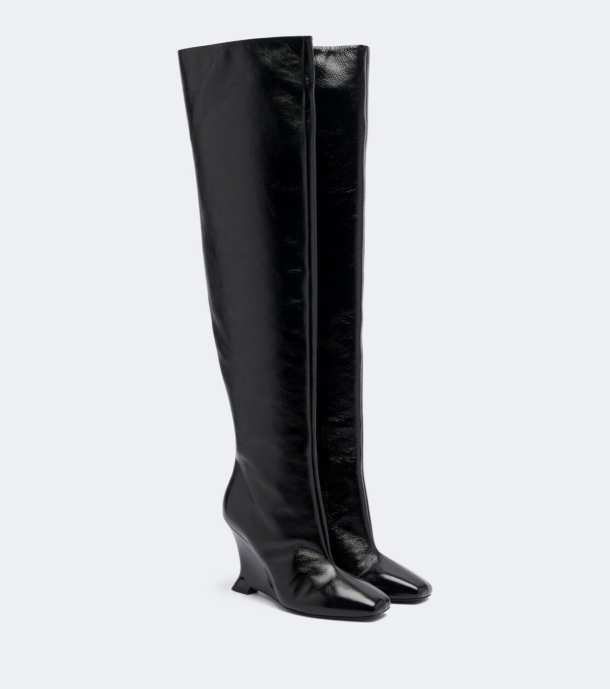 Balmain Leather over-the-knee boots
