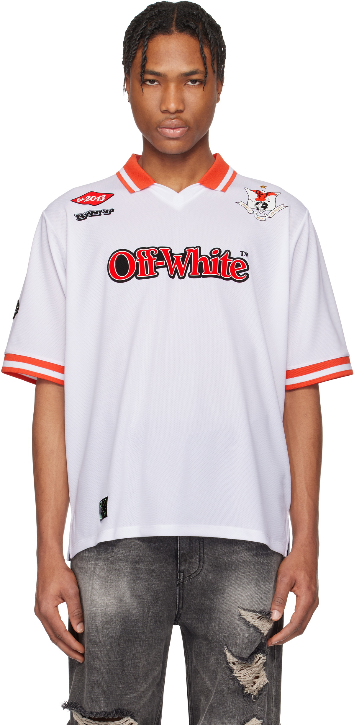 即完売ohga オーガ  SOCCER BLOUSE サッカーブラウス　白 6583252afd2d313f77bd0930807ed6